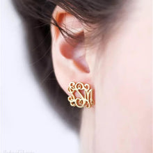 Load image into Gallery viewer, Monogram Earrings
