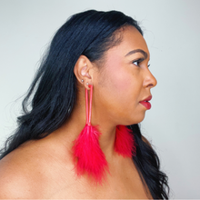 Load image into Gallery viewer, Jackie Feather Drop Earrings
