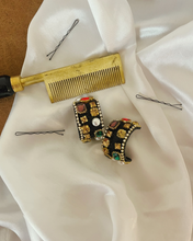 Load image into Gallery viewer, Bellatrix Hoops Black
